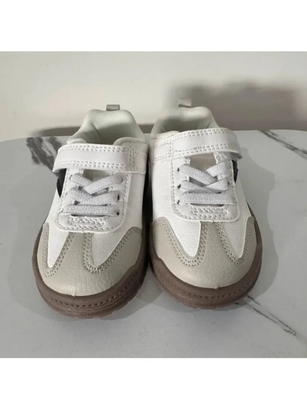 Carters White & Black Platform Dress Shoes 6